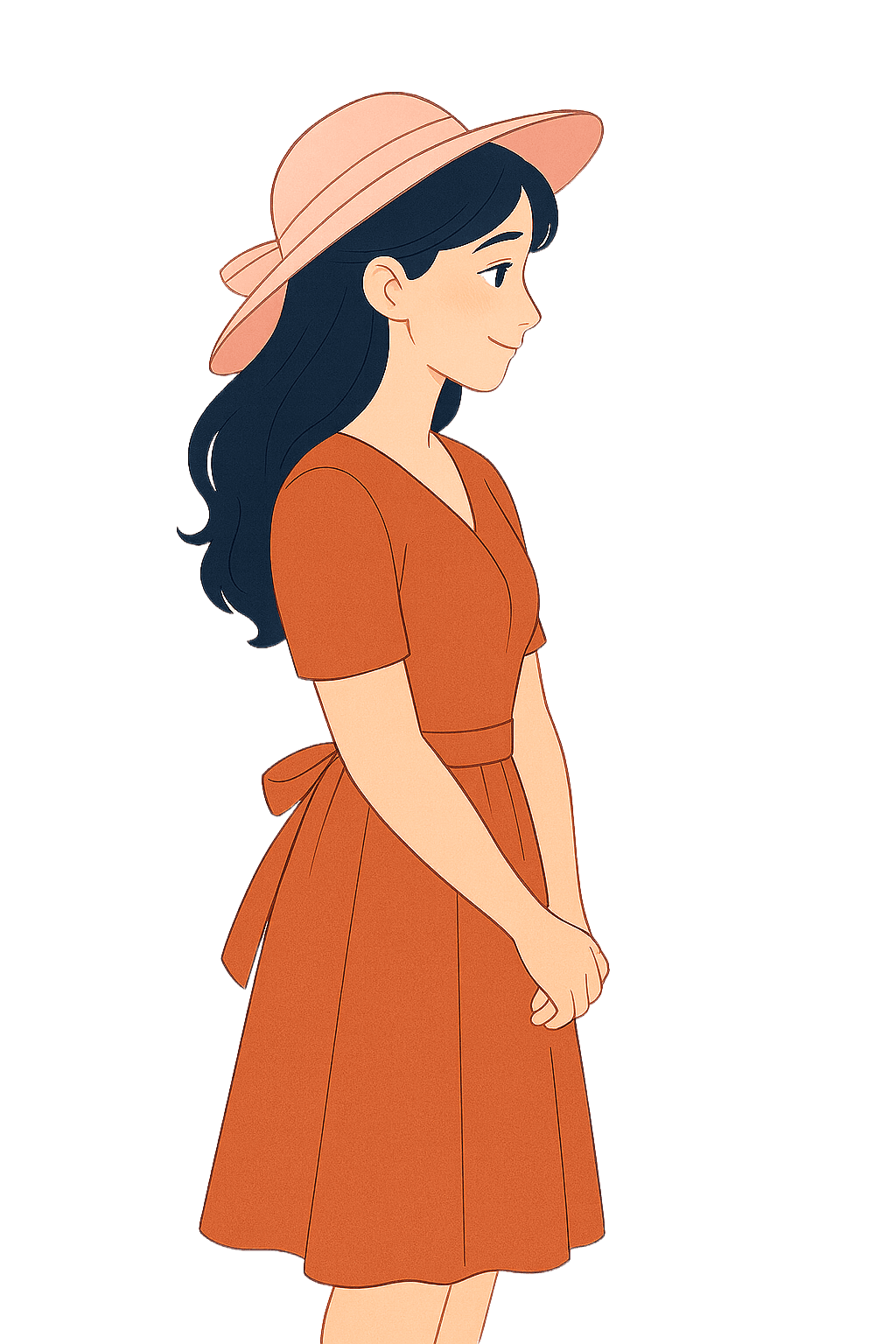 Left Woman Illustration